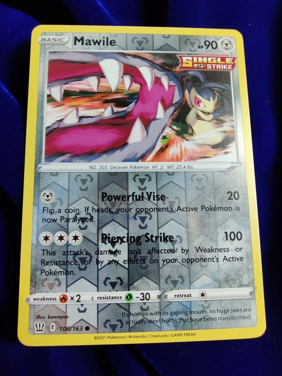 Mawile #100 — Estilos de Batalha (Reverse Holo)