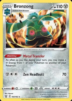 Bronzong #102 — Kampfstile (Reverse Holo)