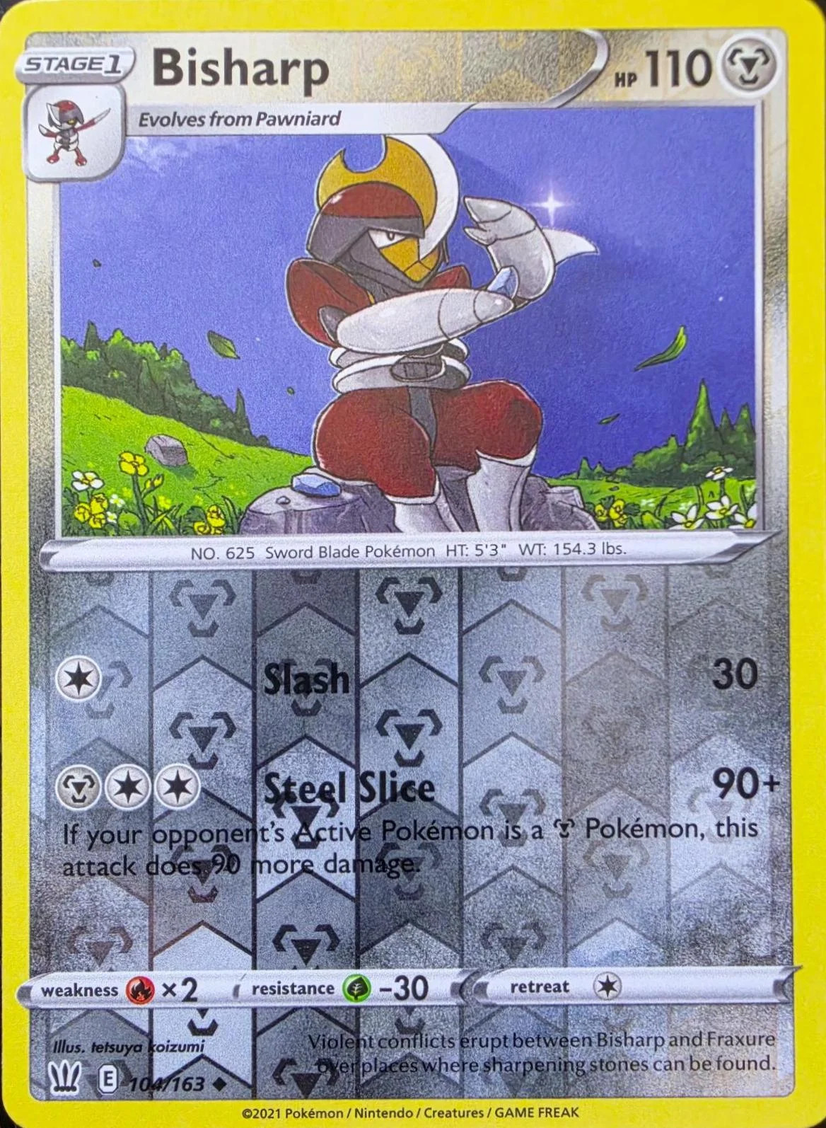 Bisharp #104 — Estilos de Batalha (Reverse Holo)