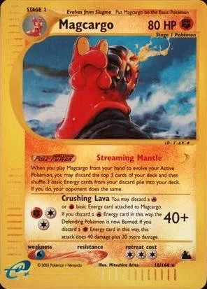 Magcargo #18 — Skyridge (Reverse Holo)