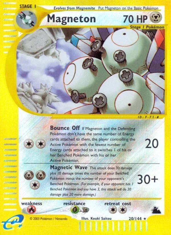 Magneton #20 — Skyridge (Reverse Holo)