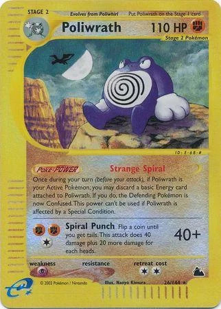 Poliwrath #26 — Skyridge (Reverse Holo)