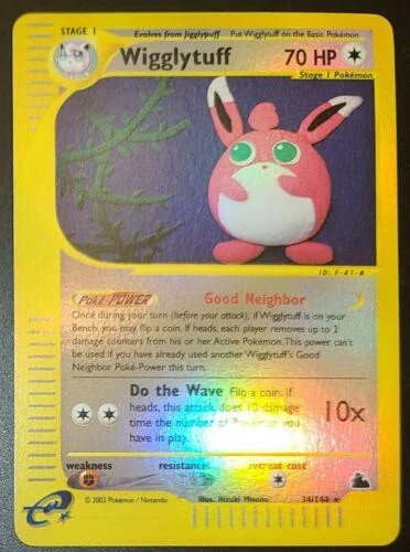 Wigglytuff #34 — Skyridge (Reverse Holo)