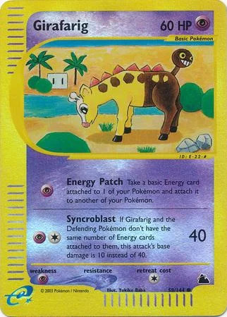 Girafarig #58 — Skyridge (Reverse Holo)