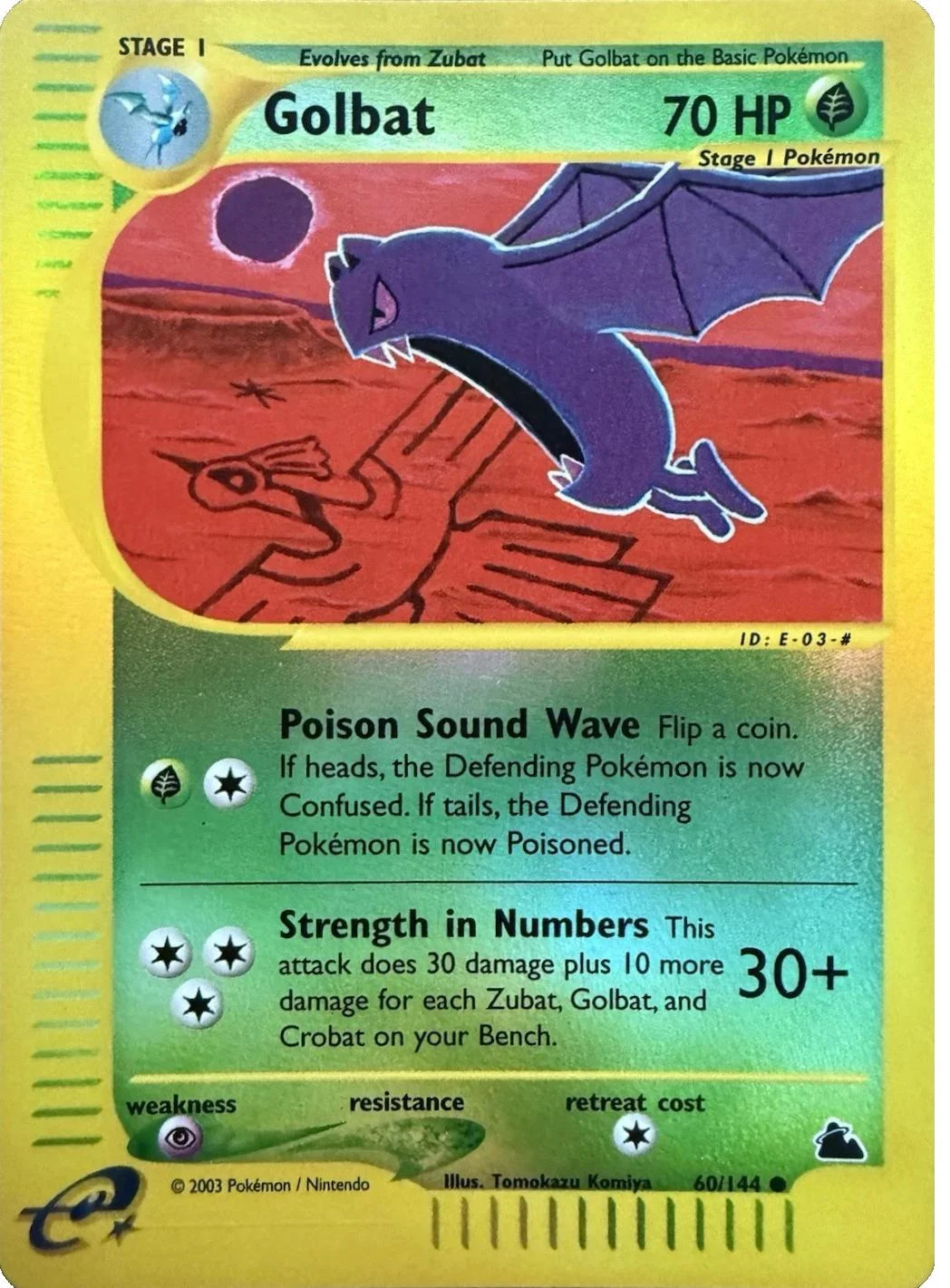 Golbat #60 — Skyridge (Reverse Holo)