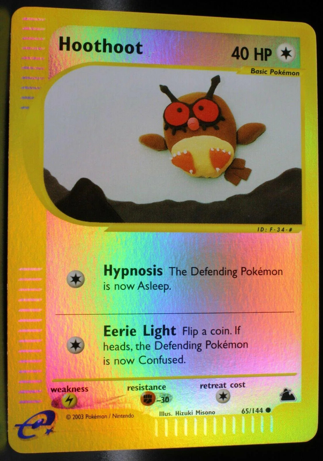 Hoothoot #65 — Skyridge (Reverse Holo)