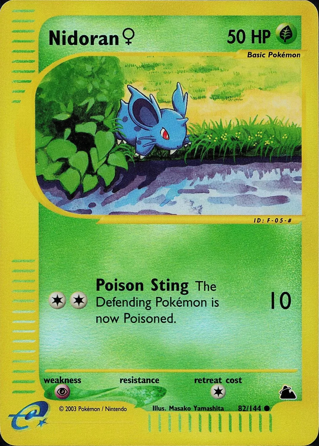 Nidoran W #82 — Skyridge (Reverse Holo)