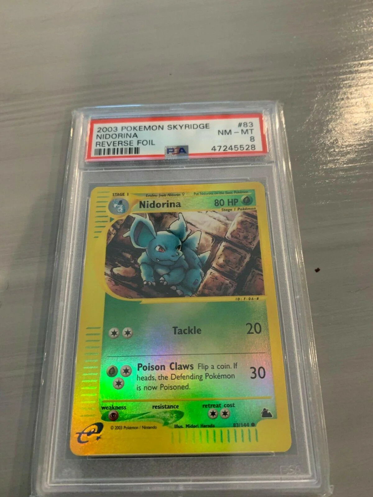 Nidorina #83 — Skyridge (Reverse Holo)