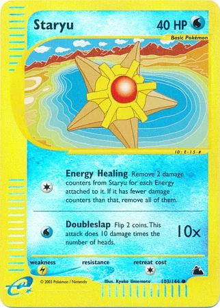 Staryu #103 — Skyridge (Reverse Holo)