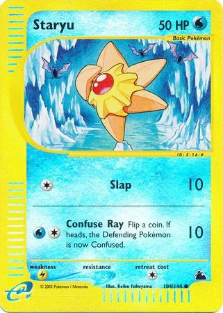 Staryu #104 — Skyridge (Reverse Holo)