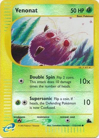 Venonat #112 — Skyridge (Reverse Holo)