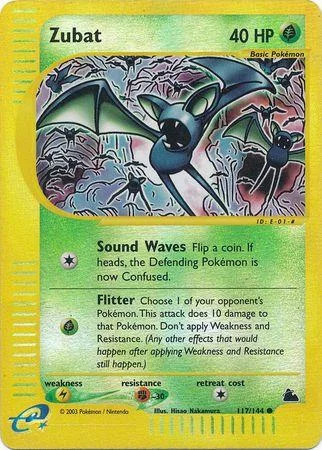 Zubat #117 — Skyridge (Reverse Holo)