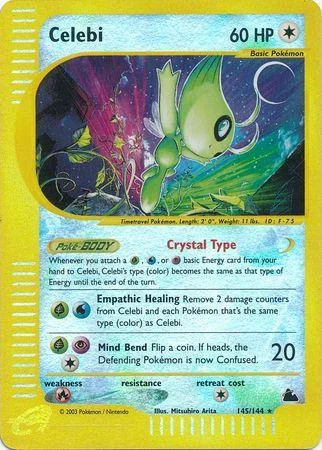 Celebi #145 — Skyridge (Reverse Holo)