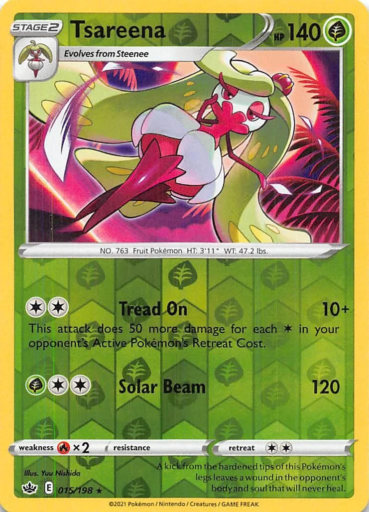 Tsareena #015 — Reinado Arrepiante (Reverse Holo)
