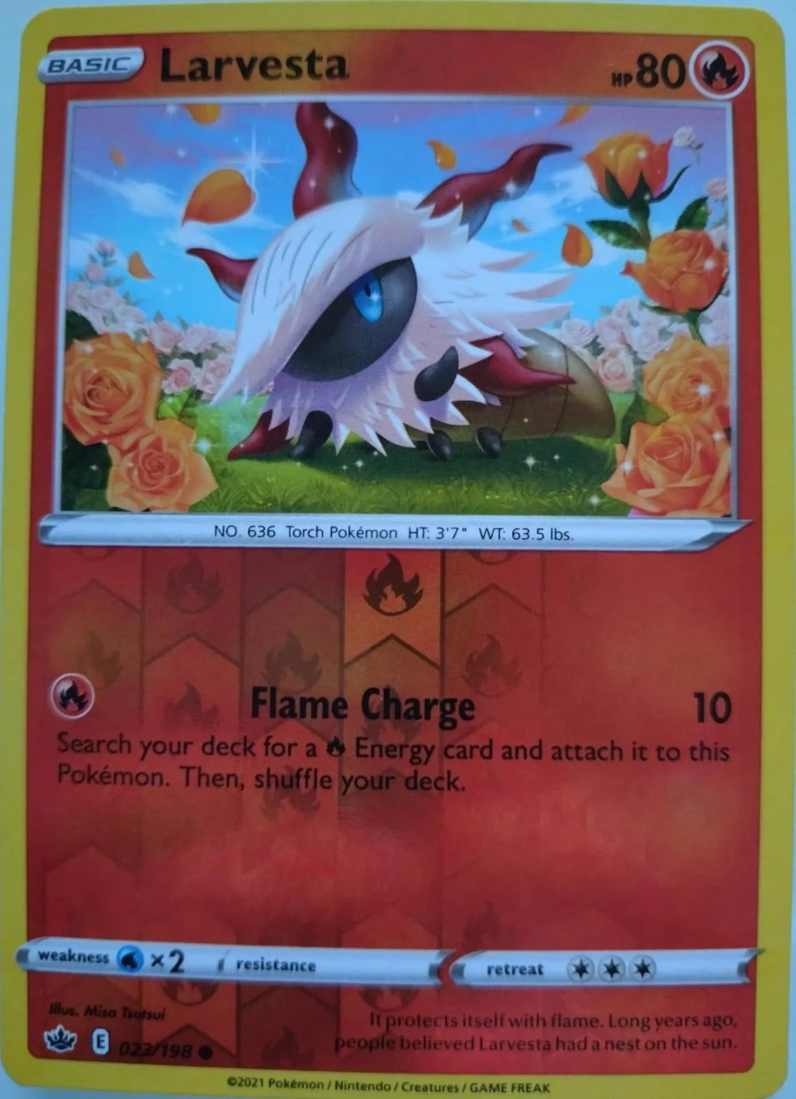Larvesta #023 — Reinado Arrepiante (Reverse Holo)