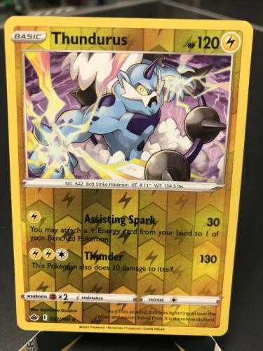 Thundurus #052 — Regno Glaciale (Reverse Holo)