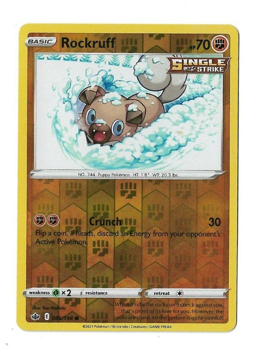 Rockruff #086 — Reinado Arrepiante (Reverse Holo)