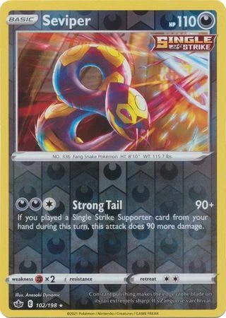 Seviper #102 — Reinado Arrepiante (Reverse Holo)