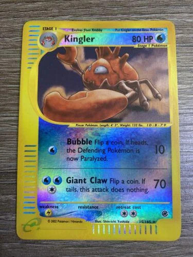 Kingler #15 — Expedition Base Set (Reverse Holo)