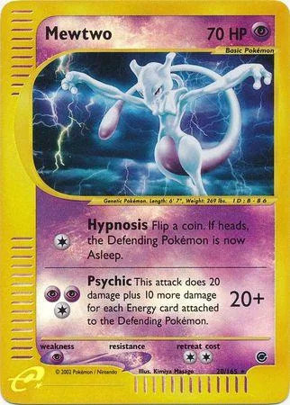 Mewtwo #20 — Expedition Set Base (Reverse Holo)
