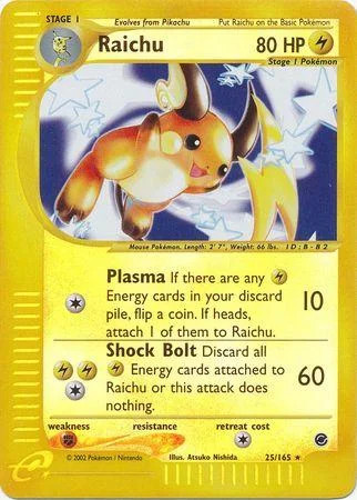 Raichu #25 — Expedition Base Set (Reverse Holo)