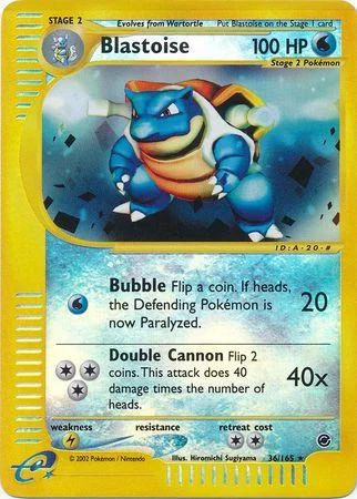 Blastoise #36 — Expedition Base Set (Reverse Holo)