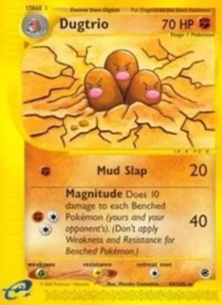 Dugtrio #44 — Expedition Base Set (Reverse Holo)