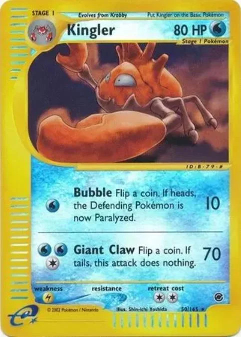 Kingler #50 — Expedition Base Set (Reverse Holo)