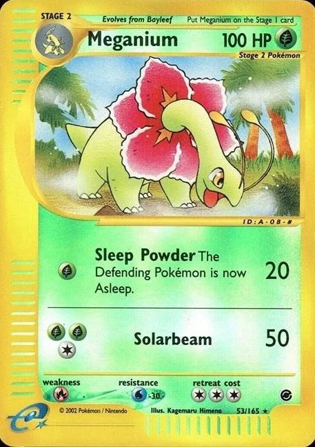 Meganium #53 — Expedition Base Set (Reverse Holo)