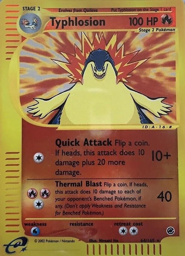 Typhlosion #64 — Expedition Set Base (Reverse Holo)