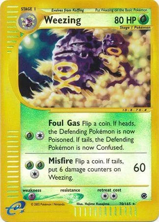 Weezing #70 — Expedition Base Set (Reverse Holo)