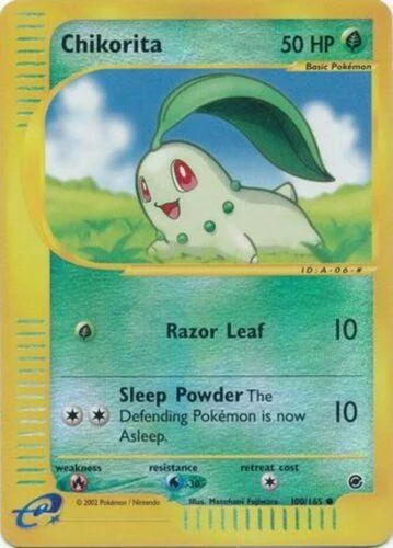 Chikorita #100 — Expedition Base Set (Reverse Holo)
