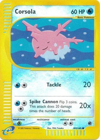 Corsola #102 — Expedition Base Set (Reverse Holo)