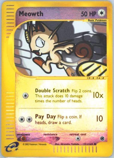 Meowth #121 — Expedition Base Set (Reverse Holo)