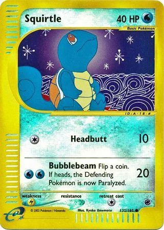 Squirtle #132 — Expedition Set Base (Reverse Holo)