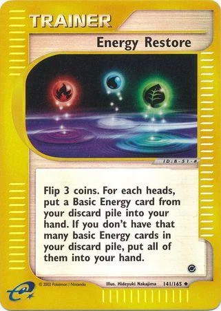 Energy Restore #141 — Expedition Base Set (Reverse Holo)