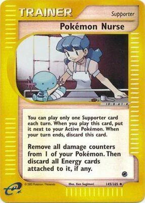 Pokémon Nurse #145 — Expedition Base Set (Reverse Holo)