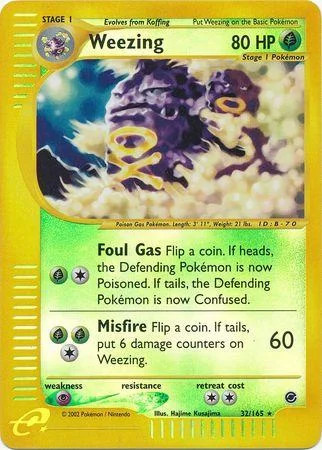 Weezing #32 — Expedition Base Set (Reverse Holo)