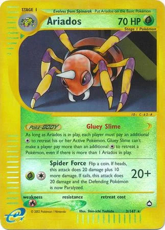 Ariados #3 — Aquapolis (Reverse Holo)