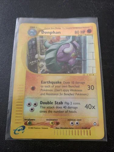 Donphan #7 — Aquapolis (Reverse Holo)