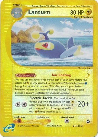 Lanturn #21 — Aquapolis (Reverse Holo)