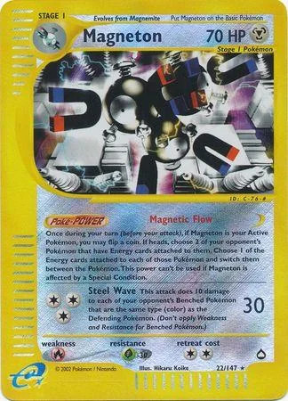 Magneton #22 — Aquapolis (Reverse Holo)