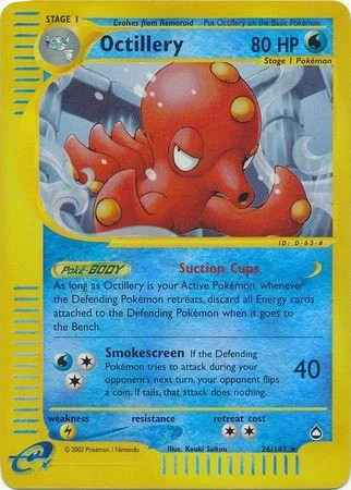 Octillery #26 — Aquapolis (Reverse Holo)
