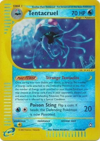Tentacruel #38 — Aquapolis (Reverse Holo)