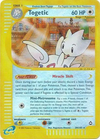 Togetic #39 — Aquapolis (Reverse Holo)