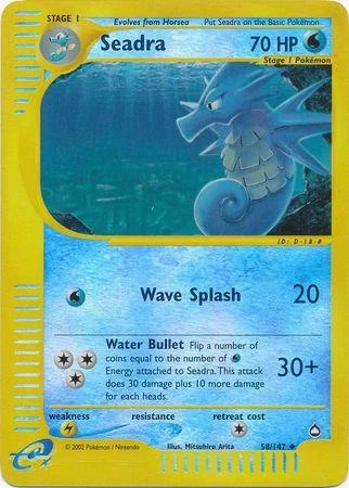 Seadra #58 — Aquapolis (Reverse Holo)