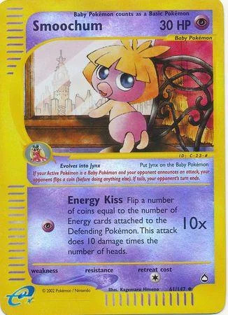 Smoochum #61 — Aquapolis (Reverse Holo)