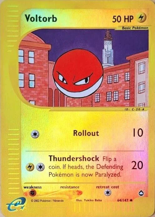Voltobal #64 — Aquapolis (Reverse Holo)
