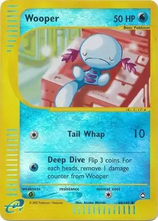 Wooper #66 — Aquapolis (Reverse Holo)