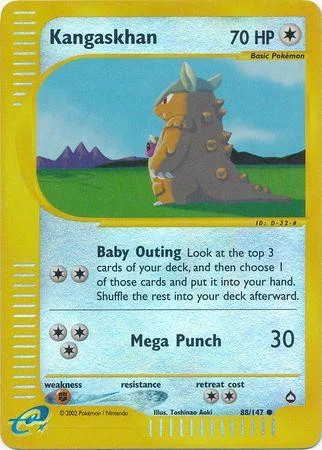 Kangaskhan #88 — Aquapolis (Reverse Holo)